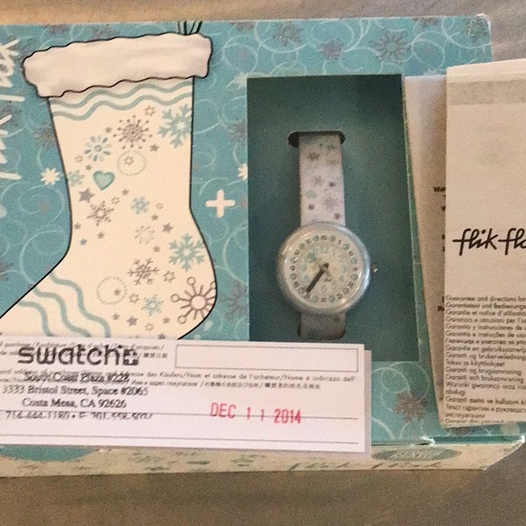 Swatch FlikFlak Holiday Gift set. Rare, includes new battery. - Picture 2 of 6